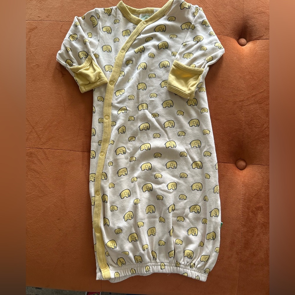 Parade Organic Cotton Elephant Gown 3-6M